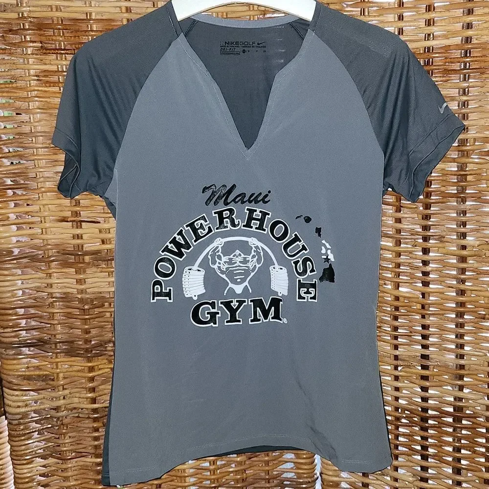 Maui Powerhouse Gym Nike Golf Shirt S